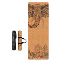 Yugland  Custom Laser Printing Non Slip Natural custom printed Cork Yoga Mat